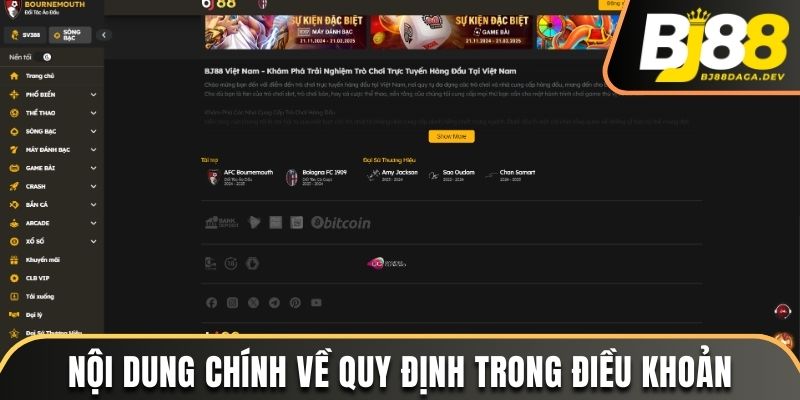 Miễn Trừ Trách Nhiệm Tại Bj88 Chi Tiết Nhất Hiện Nay 3 4 quy định chính được tổng hợp trong điều khoản