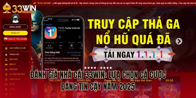 danh gia nha cai 33win